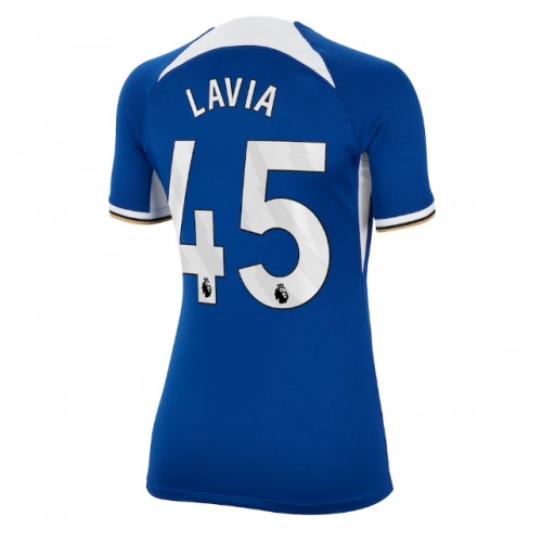 Maillot de foot Chelsea Romeo Lavia #45 Domicile Femmes 2023-24 Manches Courte